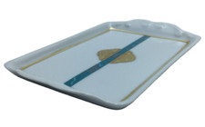 Vassoio in Porcellana Di Limoges Manifattura Francese Collezione Oro Artigianale