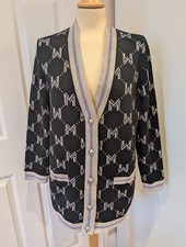 Cardigan Maje nero M argyle