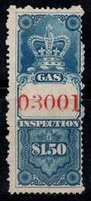 Canada Revenue 1876 MNG 100% 1,5 $, Van Dam FG4, ispezione gas