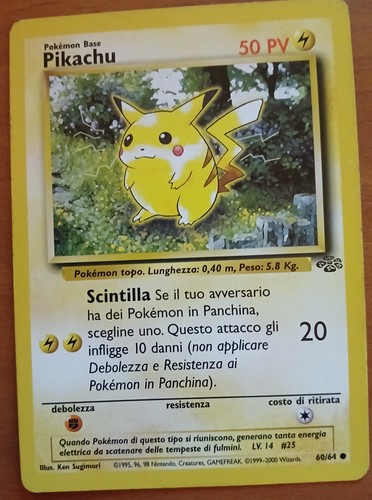 Pikachu prima edizione - pikachu,