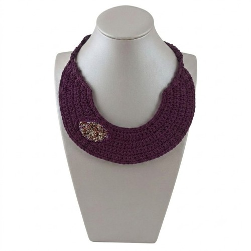 Collana uncinetto pettorina - collana,