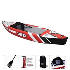 Kayak Canoa Gonfiabile Monoposto JBAY.ZONE 330 da 330x78cm Interamente in DROP-S