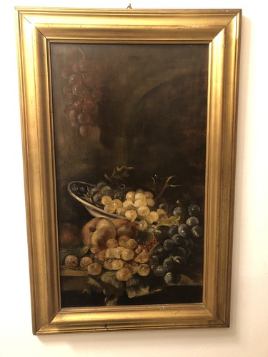 Dipinto antico olio tavola - dipinto, su