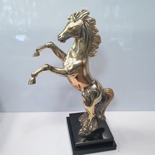 Scultura cavallo lamina d'argento