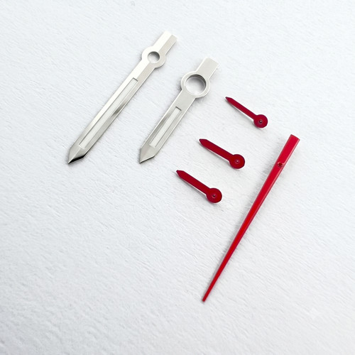 Set lancette argento rosso - lancette, argento/rosso