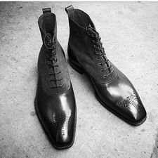 Stivaletti stringati uomo