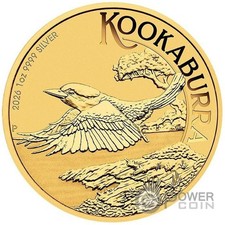 KOOKABURRA Gilded 1 Oz Moneta
