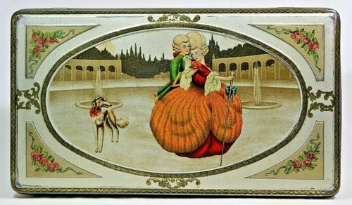 Antica scatola latta - antica,
