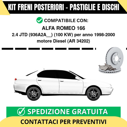 Kit freni posteriori per - kit,