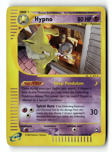 Pokemon card hypno - pokemon,