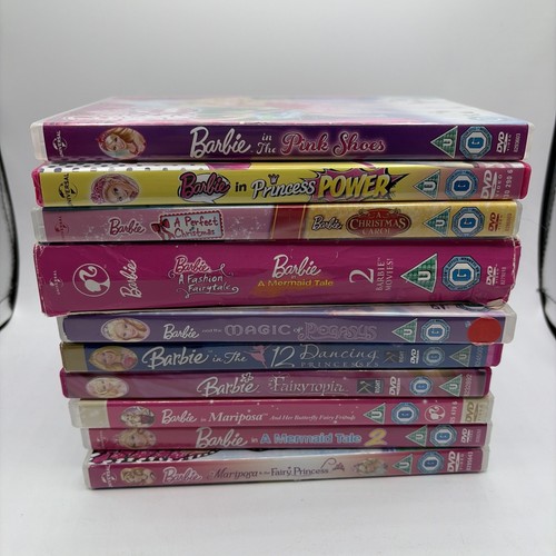 Barbie doll dvd movies bundle - barbie,