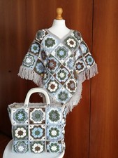 Poncho donna lana lavorazione