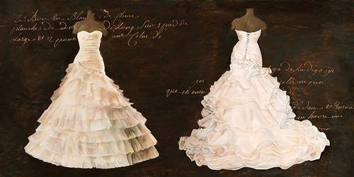 Quadro donna vestito sposa - quadro, da
