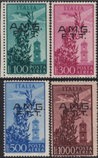 Italia Trieste A (AMG-FTT) - Air Sassone n.A23-A26 cv 780$ MNH** 2 Certificati
