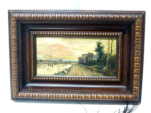 óleo tabla xix pintura - tabla,