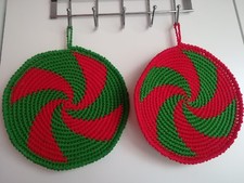 coppia presine  fatto a mano ad uncinetto idea regalo natale