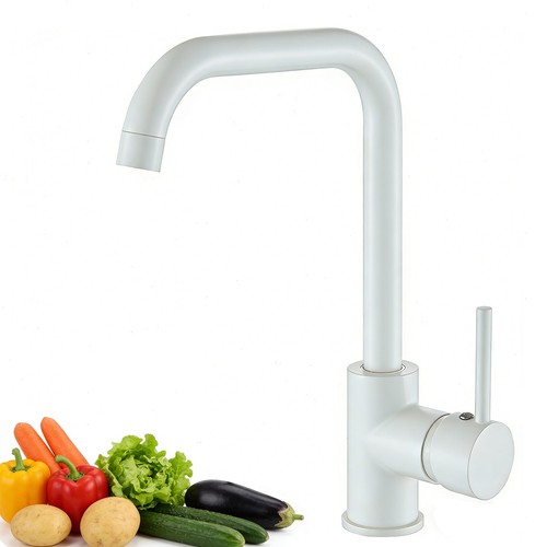Rubinetto cucina bianco