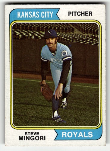 1974 topps steve mingori - mingori, #537