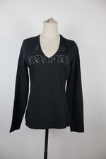 AJ ARMANI JEANS MAGLIA MANICA LUNGADONNA TG. 44 WOMAN CASUAL VINTAGE TOP T-SHIRT