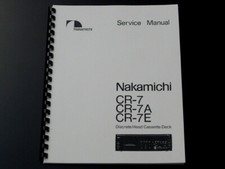 Nakamichi CR-7 CR-7A CR-7E
