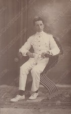 Ritratto di soldato Divisa estiva REGIA MARINA WW1 Foto militare