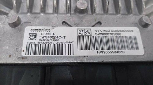 9660781080 centralina motore
