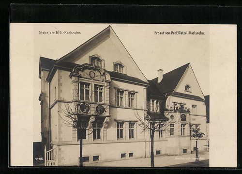 Cartolina karlsruhe casa - karlsruhe,,
