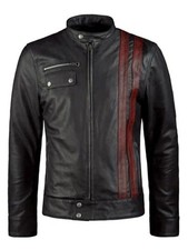 Giacca Moto Uomo Nera Biker