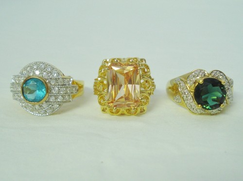 Anello cocktail oro giallo - , su
