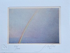 Piero Guccione, 2006, lito-incisione, cm. 12,3x15,8 assieme ad un video