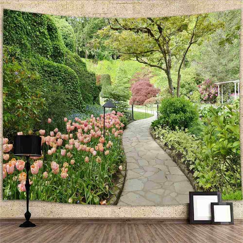 Arazzo extra large giardino
