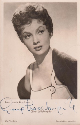 Gina lollobrigida autografo - lollobrigida,