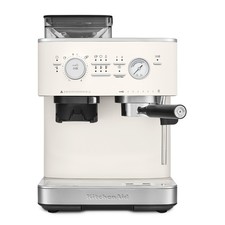 KitchenAid - Macchina da caffè espresso semiautomatica con macinacaffè - Porcelain White