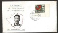 RHODESIA,1969 4° ANNIVERSARIO