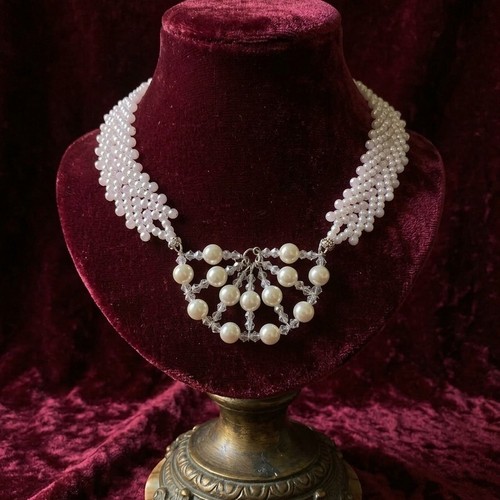 Collana perle artigianale - collana,