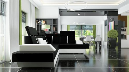 Divano pelle design - in,