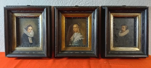 Tre quadretti dipinti mano - tre,