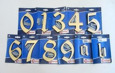 Cabinet numeri civici e lettere civico ottone con viti x fissaggio 12cm 