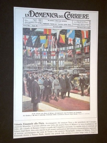 Anno 1923 mussolini fiera - e,