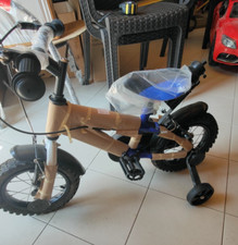 Bicicletta Bambino 12" con Rotelle, Freni, Campanello e Parafanghi