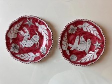Coppia Piatti Ceramica La