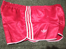 Adidas ventex Vintage 70-80 sprinter shiny glanz Nylon shorts Pantaloncini XL