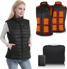 Gilet Riscaldato Donna, Gilet Riscaldato Con 15 Zone Di Riscaldamento, Giubbotto