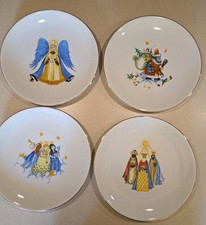 Set 4 piatti natalizi vintage