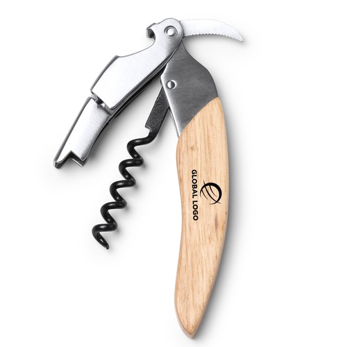 Cavatappi acciaio inox con - in,