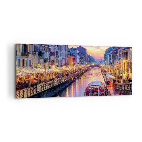 Quadro tela 120x50cm canale - su,