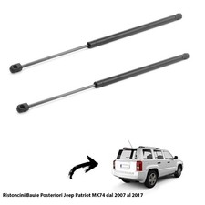 2 MOLLE  A GAS PISTONCINI  PORTELLONE BAGAGLI X JEEP PATRIOT MK74 dal 2007