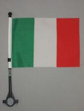 BANDIERA PER BICI ITALIA 21x14cm - GAGLIARDETTO BANDIERINA ITALIANA per biciclet