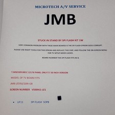  JMB LED50/209I -GB T.MSD309.B81C 12176 KIT RIPARAZIONE EPROM LEGGERE ANNUNCIO