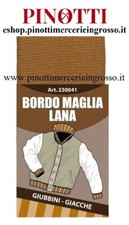 BORDO MAGLIA LANA - PER GIROVITA E POLSI- CM 80 X 16 (CM 8 RIPIEGATO) MADE ITALY